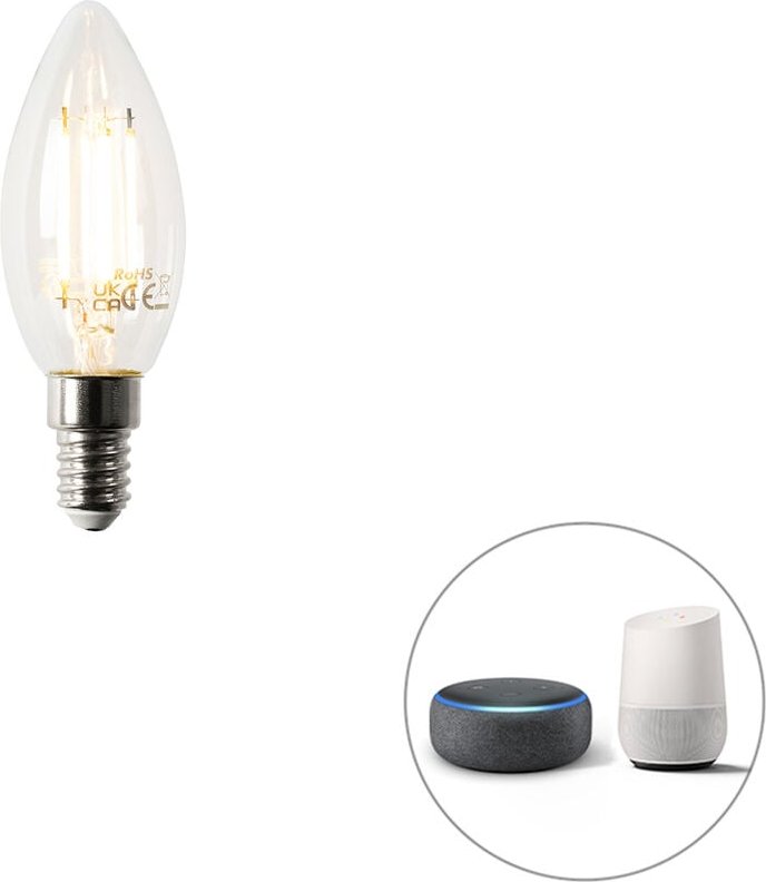 Luedd - Intelligente dimmbare E14-LED-Lampe B35 4,5 w 470 lm 2700 k