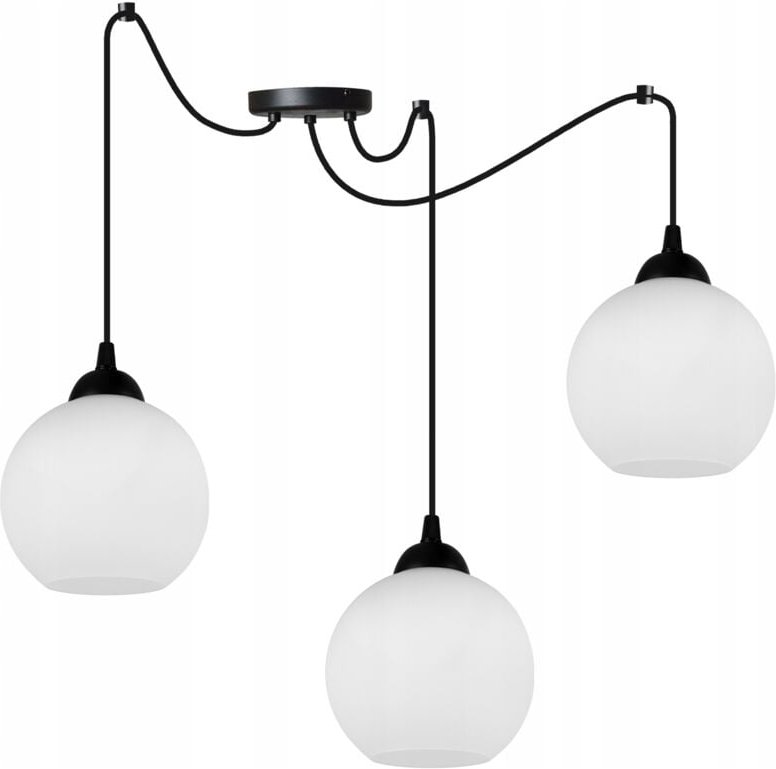 Klassische Spinnen-Hängelampe Mit Glasschirm