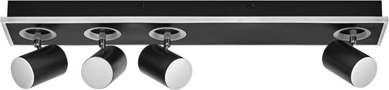 Decor spot mars, 58,5W, 1.800lm, schwarz, Spotleuchte, verstellbare Köpfe, vielseitig anwendbar, Innenraumspot, warmweiß...