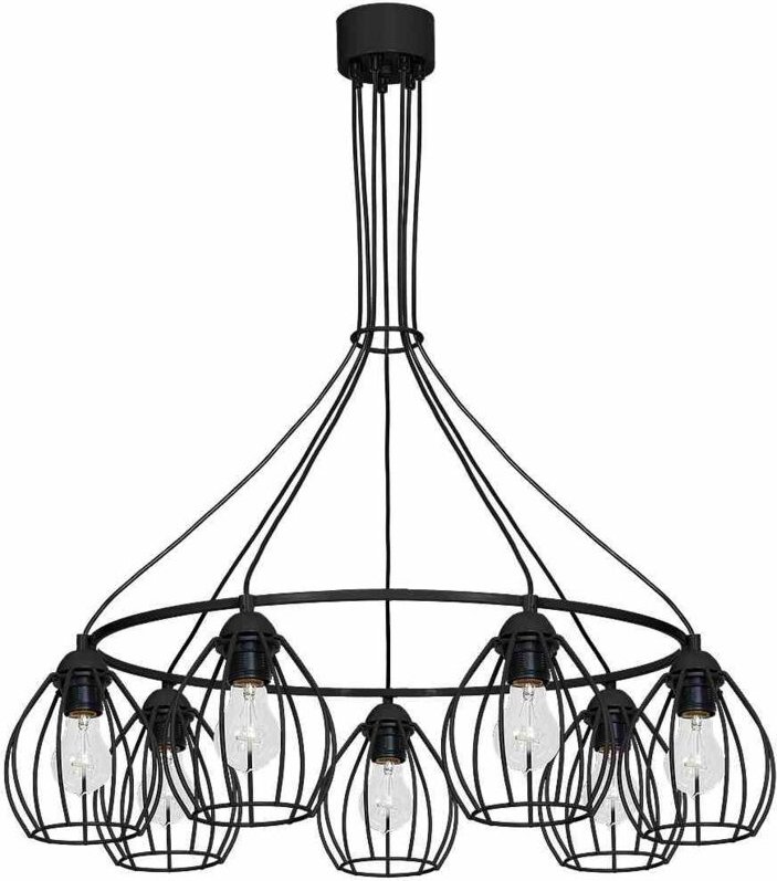 Hängelampe DON BLACK 7xE27