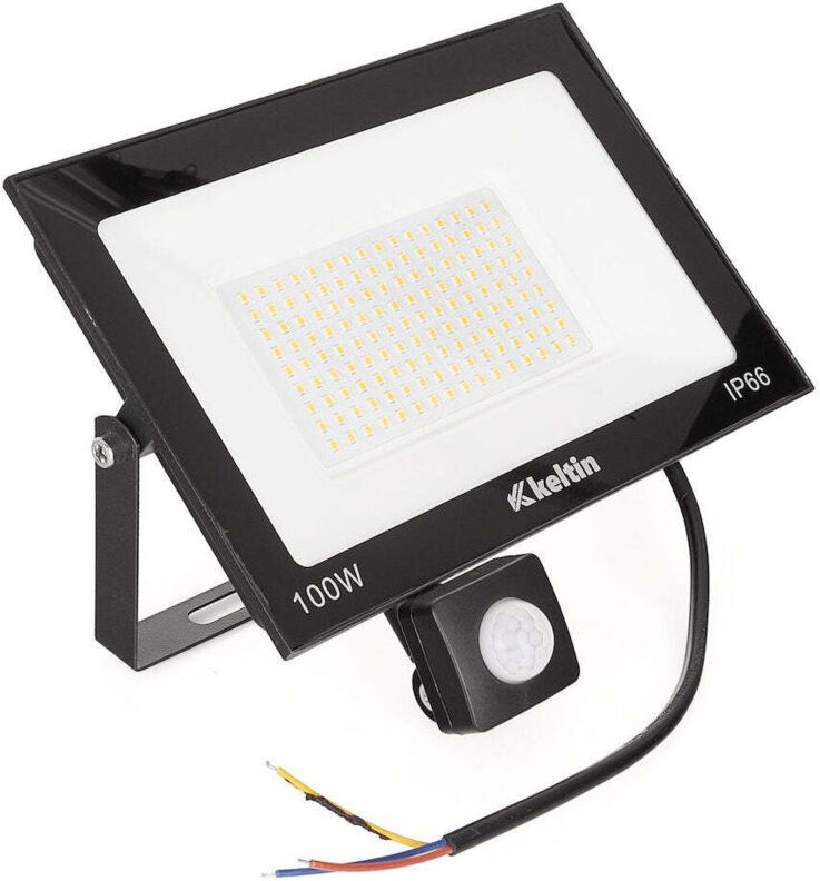 LED Strahler 100 W Mit Bewegungsmelder Und Tag Und Nacht Sensor Warmweiß 2700K