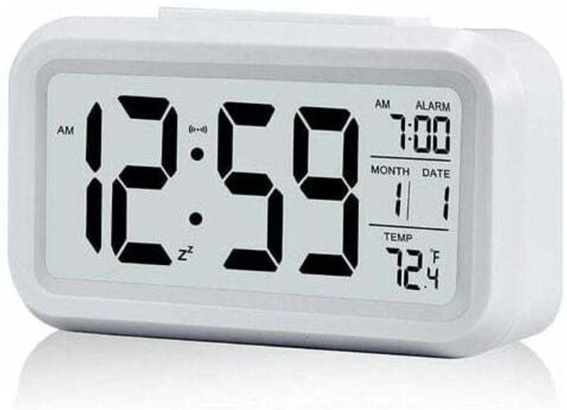 Digitaler Wecker zum Aufwachen am Morgen, Digitaluhr, batteriebetriebener Wecker, geräuschlos, für Kinder und Erwachsene...