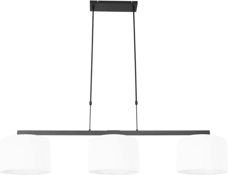 Hängeleuchte - Stang - schwarz - leinen metall - - Steinhauer