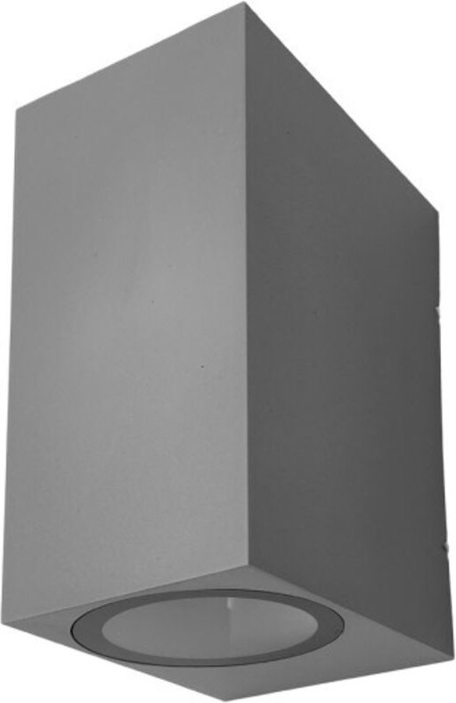 Elch Außenwandleuchte 2xgu10 grau ip44 14,7x7x9 cm