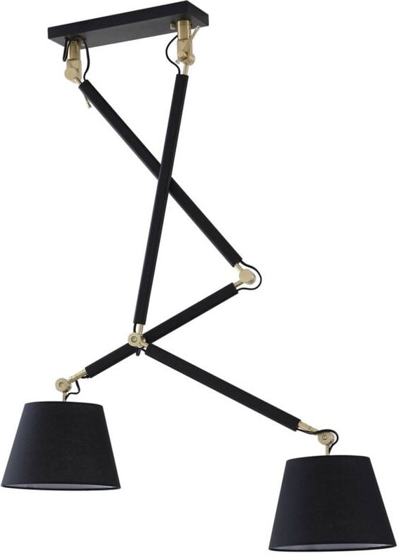 Thumbnail - Lucande - Deckenlampe 'Marvaine' aus Metall für Wohnzimmer & Esszimmer von