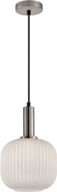 PENZI Hängelampe 1 E27 Silber ITALUX PND-31981-1S-SC-WH