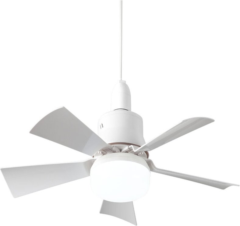 Zoternen - Abnehmbarer geteilter Fächerlampenkopf E27 mit 3-farbigem variablem Licht Timer-Speicher stufenlos dimmbar mi...