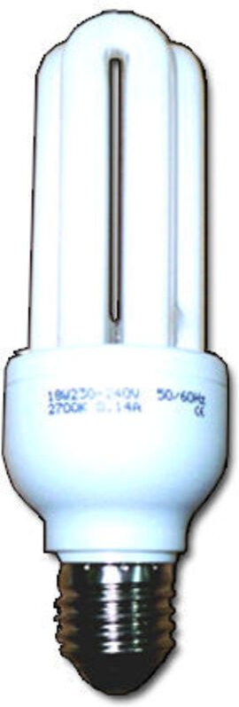 Fplus - dlu Light Elektronische Lampe 3U/T4 230V E27 Lang 21W Kalt FLS4E042