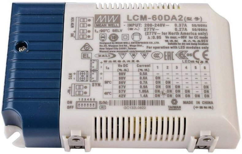 Trade Shop - Stromversorgung max. 60 w, Mehrstrom-LED-Treiber, dimmbar, Push-Spotlights, Lampen -