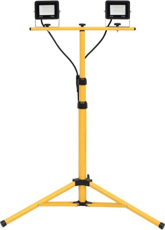 LED-Fluter mit Stativ 2x20 w Kaltweiß Vidaxl