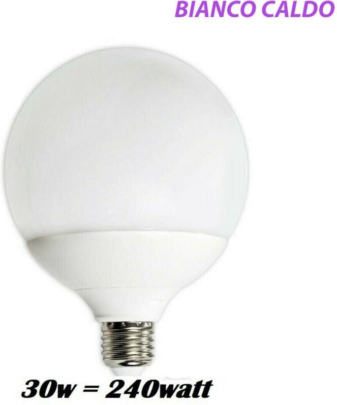 Led-Lampe 2835 E27 Spirallampe G150 Kugel 30w=240w Heimbeleuchtung 2700k Warmweiß