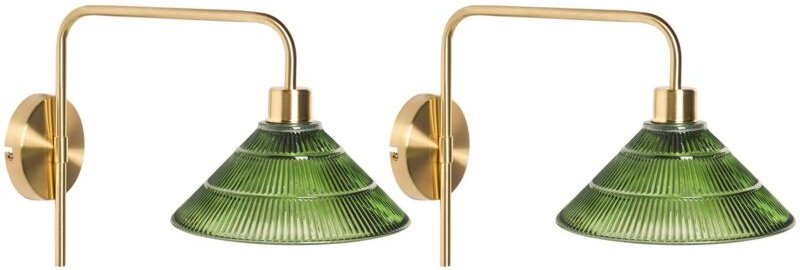 Wandlampe 2er Set SUMPUL Metall Gold