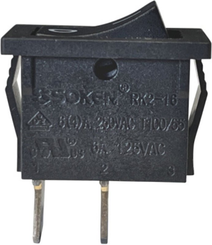 SOKEN RK2-16 Mini Wippschalter 250V 6A 2Pin Schalter