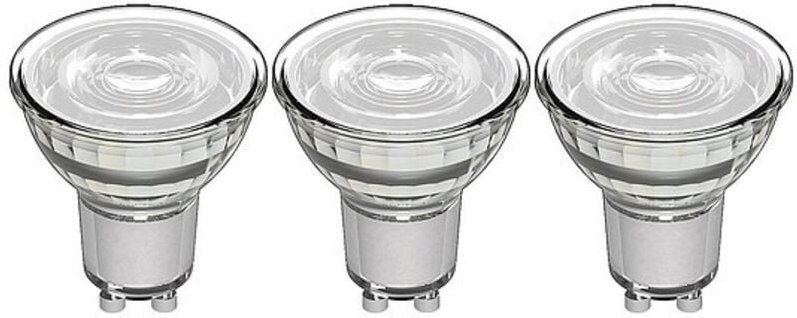 LED's light LED SMD Leuchtmittel - Spot MR16, GU10, 4W, 2700K, Klar 36° - 345 lm - 3er Pack