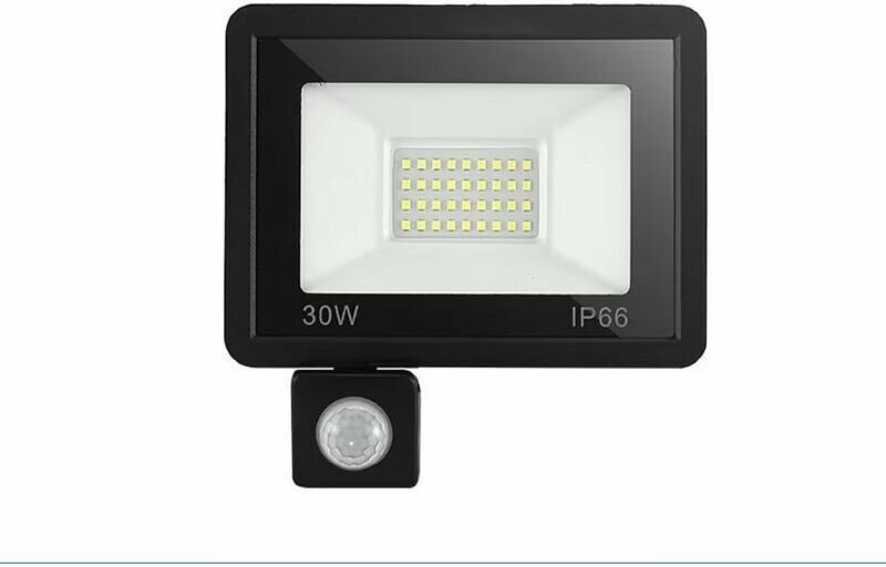 Thumbnail - 30 w LED-Flutlicht mit Bewegungsmelder, LED-Außenstrahler mit wasserdichtem IP65-Detektor, LED-Flutlicht-Außenbeleuchtun...