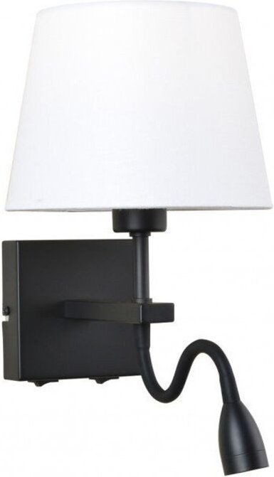 Italux - Norte - Moderne led Nachttischlampe Schwarz Matt, Warmweiß 3000K 350lm