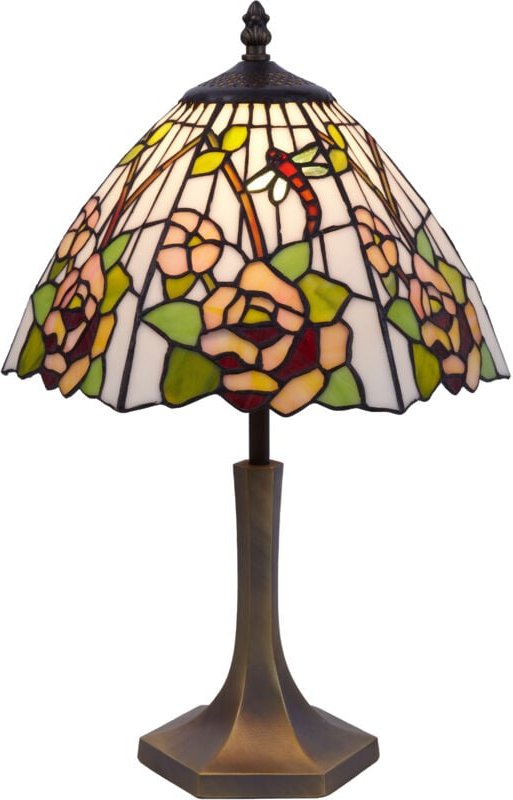 Sechseckige Tischleuchte mit 30 cm Durchmesser Schirm der Compact-Serie