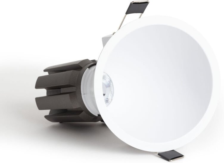 Ledkia - led Downlight Einbaustrahler 9-12W Konisch Neigung 20º Areni Schnitt ø 100 mm 3000K Weiß Warmweiß 9 w