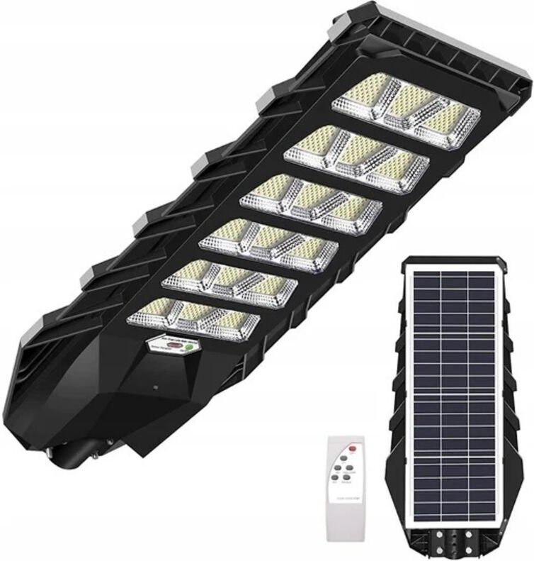 LED-Solar-Straßenlaterne für den Außenbereich, leistungsstark, 1500 W, Gartenlaterne, 900 LEDs