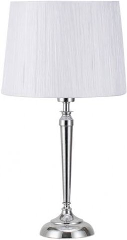 Alamo Tischleuchte 1xe27 Chrom m/Hose weiß 55x30x30 cm