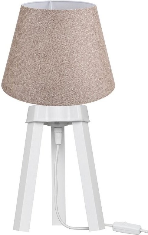Tischlampe beige 21x30 cm