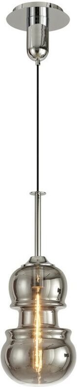 Inspired Mantra - Sonata - Deckenanhänger 22cm rund, 1 x E27, Chrom poliert, Graphit