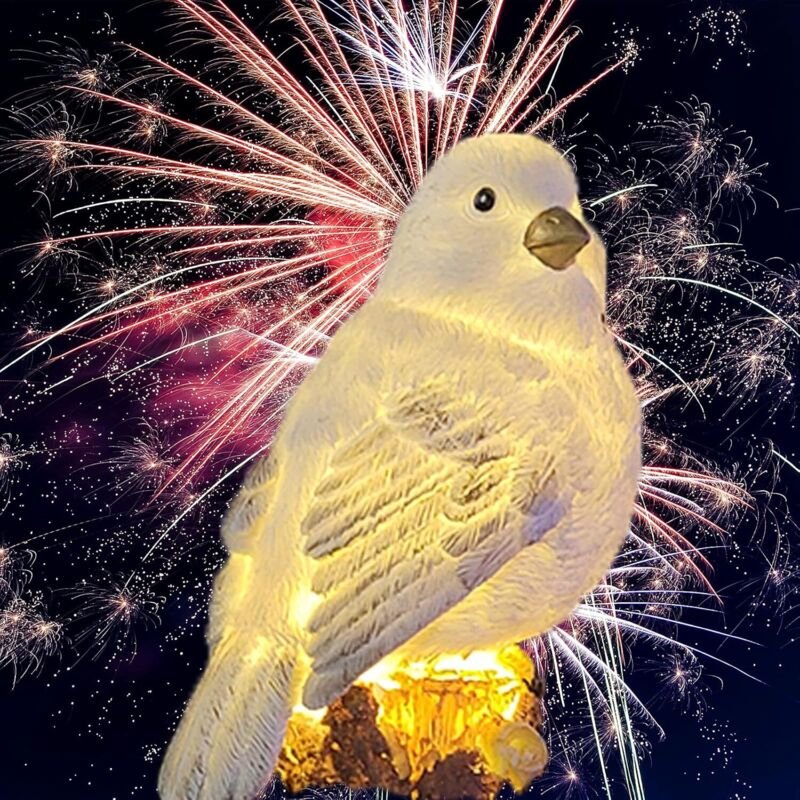 Solar-Gartenleuchte mit Vogelmotiv, wasserdichte Solar-LED-Gartenleuchte, Gartendekorationsleuchte für den Außenbereich,...