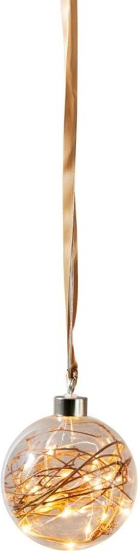 Eglo Christmas - eglo led Weihnachtskugel für Innen, beleuchtete Glaskugel zum Aufhängen ø 10 cm, Leuchtkugel zum Hängen...