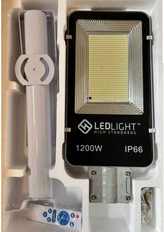 Leistungsstarke Led Solarlampe 1200w Gartenstrassenlampe Dämmerungssensor