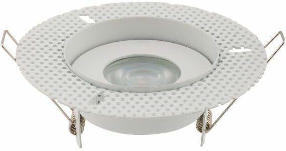 Runder Einbaustrahler Metall Glas Ø12,5cm flach