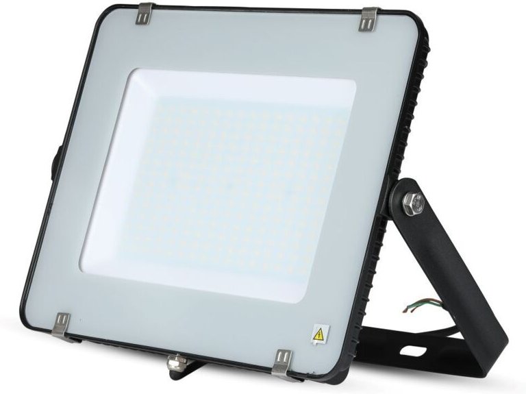 V-tac - led Flutlicht smd Chip Samsung G2 200W 1m Kabel Schwarz Farbe Kaltweiß IP65