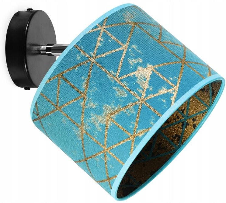 Decken-Hängelampe, Wandlampe, Lampenschirm, Goldmuster