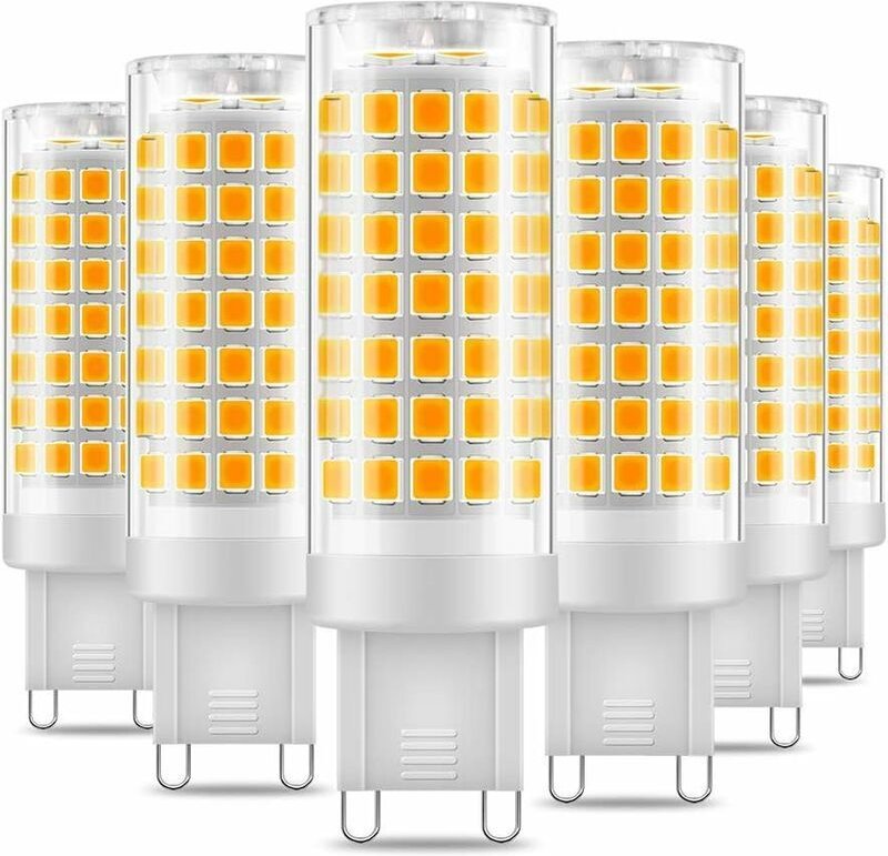 G9 LED-Glühbirne, flimmerfrei, 5 W, LED-Lampen, Warmweiß 3000 K, 650 lm, energiesparend, entspricht 48 W Halogenlicht, 3...