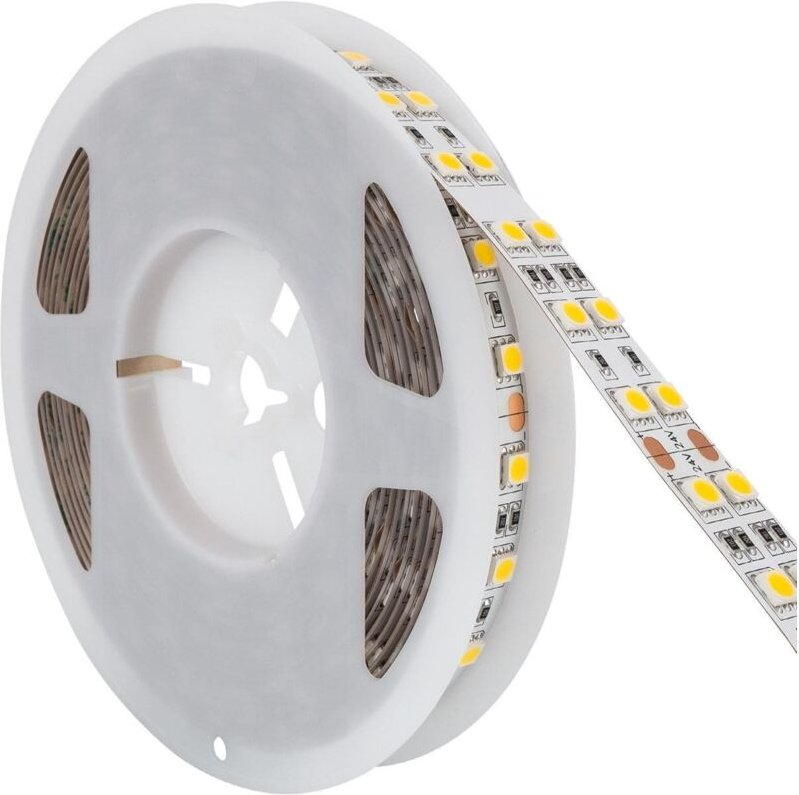 Ledkia - LED-Streifen 24V smd 120 LED/m 5m 17W/m 2640lm/m Doppelt Breite 15mm Schnitt 10cm IP20 6000K - 6500K Kaltweiß