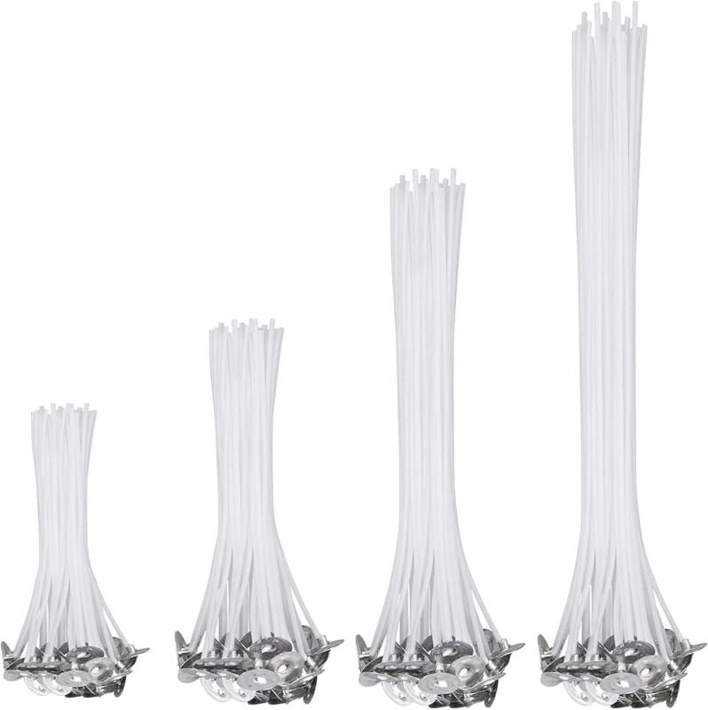 Bluedeer - Kerzendochte 200 Stück für Kerzen, Kerzendocht-Set, Baumwolle, Dochte für Kerzen diy, Holzdochte für Kerzen, ...