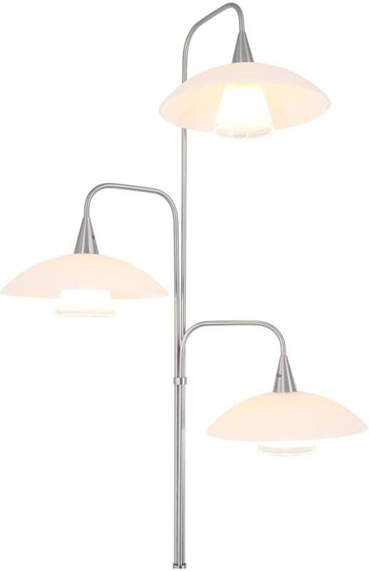 Steinhauer - stehlampe - Tallerken - stahl - glas metall -