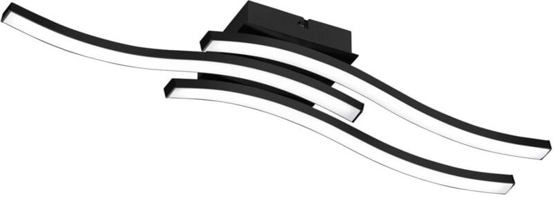 Reality led Deckenleuchte Route schwarz - matt Deckenleuchte