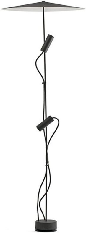 CLAP 1266 Schwarze Signalleuchte 2x6W 3000K 38º mit Schirm 75705-233P