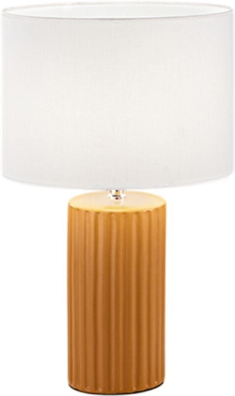 Perenz Illumina - Perenz – Tischlampe Keramik Orange, Ø28 H46 cm, E27 max 60W – ohne Leuchtmittel