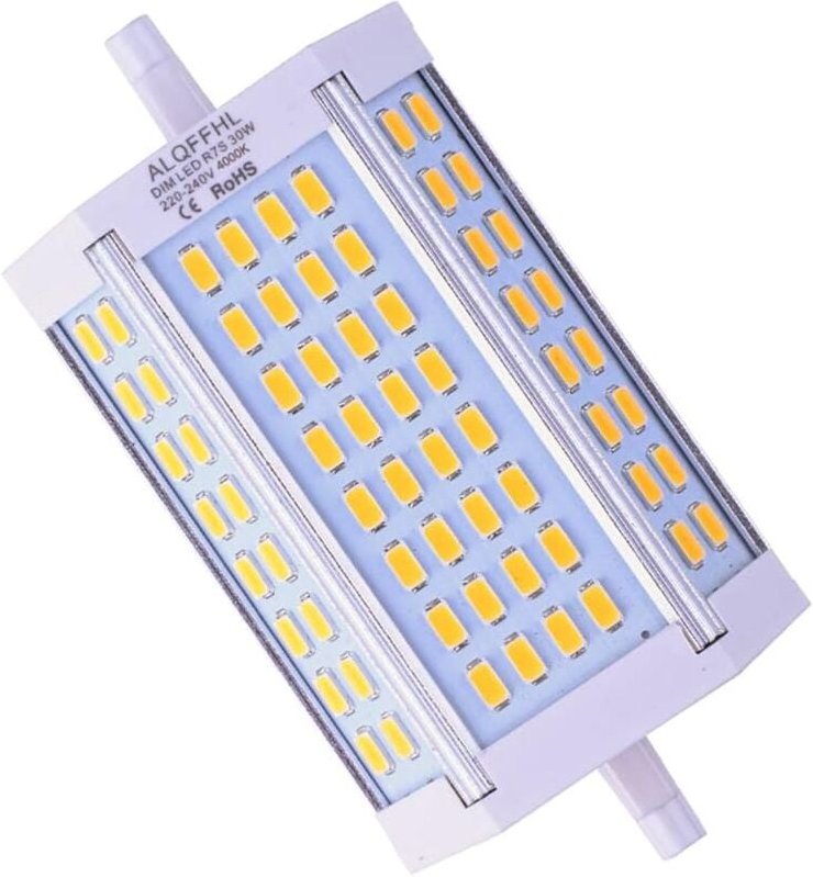 Ersandy - R7S LED-Glühbirne, 118 mm, dimmbar, 30 w, lineare LED-Strahler mit zwei Enden, J-Typ (entspricht 200 w, 300 w ...