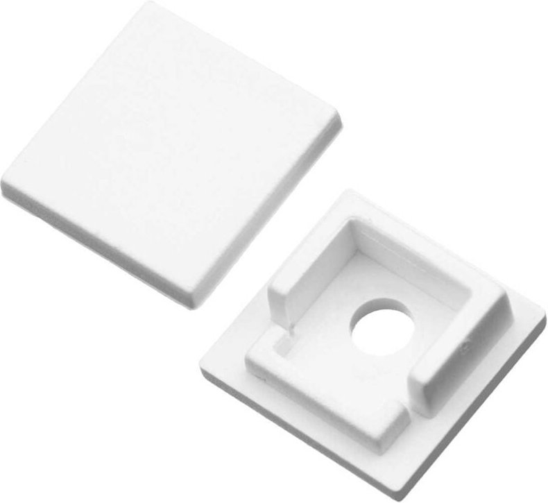 1 Paar Endkappen für LED Trockenbau Außeneck-Profil (4310)