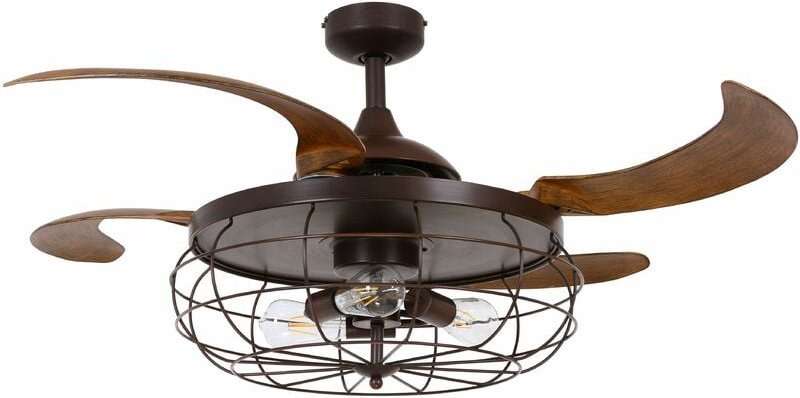 Thumbnail - Beacon - Deckenventilator Fanaway Industri Bronze mit Licht