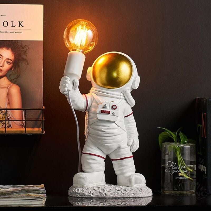 Astronauten-Tischlampe für Kinder, Raumfahrer-Nachtlicht, LED, moderne Schreibtischlampe für Kinderzimmer mit Stecker, f...