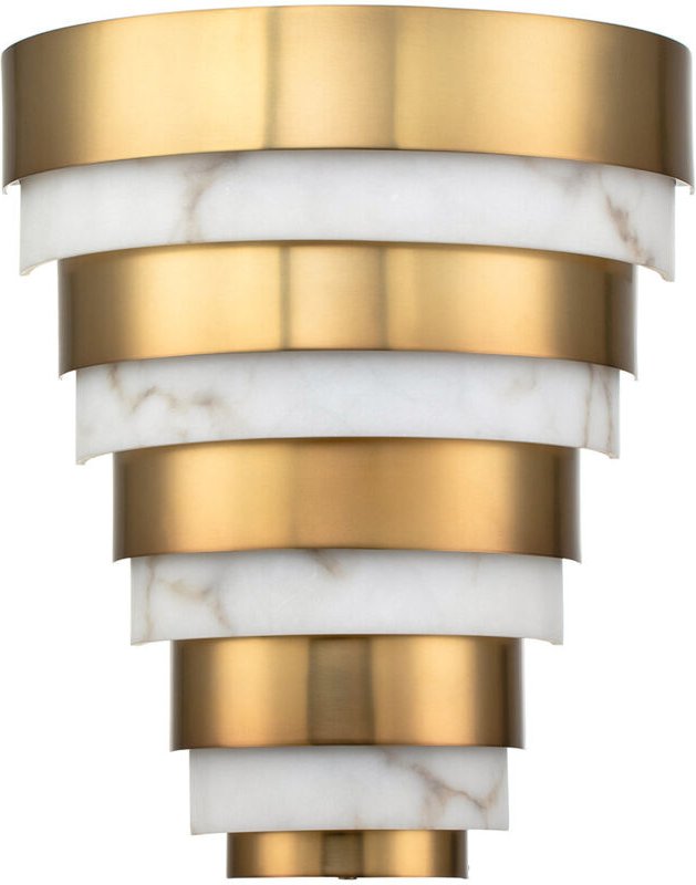 Hinkley Echelon Integrierte LED-Wandeinbauleuchte Heritage Messing, 3000K - Elstead