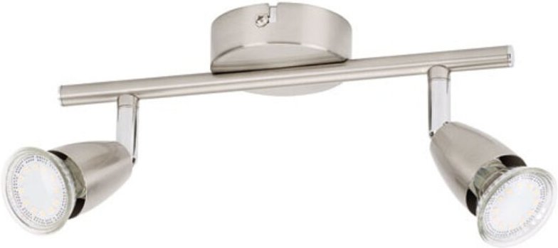 Spot LED GU10 2x3W Edelstahl gebürstet - Prolight