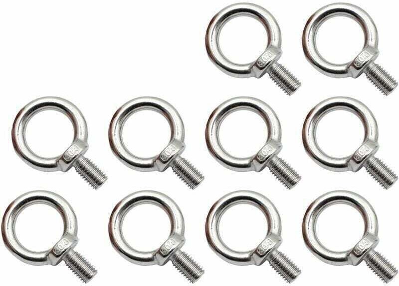 Packung mit 10 M8-Ösenschrauben aus Edelstahl – rostfrei, korrosionsbeständig