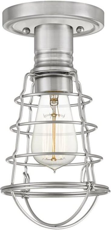 Quoizel - Elstead Mixon Halbbündige Deckenleuchte aus gebürstetem Nickel