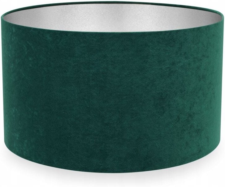 MODERNER CHROM-SAMT-LAMPENSCHIRM 35 cm