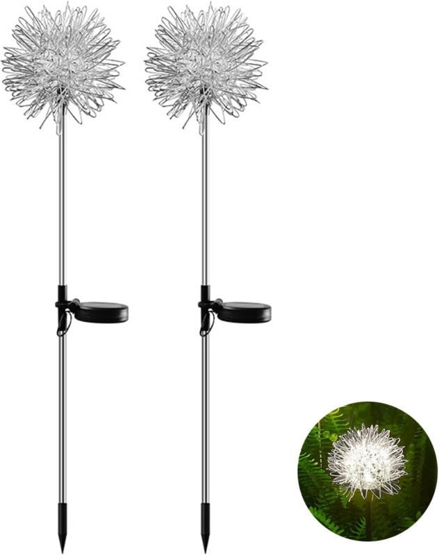 Solarbetriebene Löwenzahn-Gartenlampe zur Dekoration von Garten, Balkon und Rasen