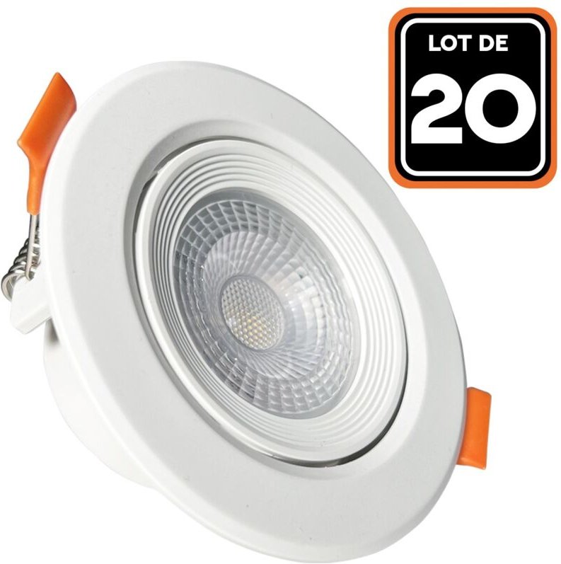 20 5W Runde LED-Einbauleuchte - Warmweiß 3000K